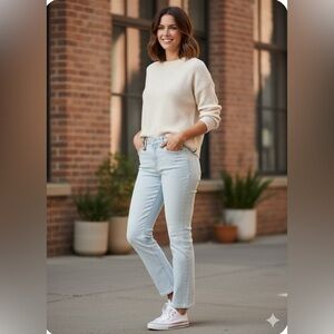 Lee Legendary Women’s Moon light Mid-rise straight crop Jeans. NWT Sise 16 M